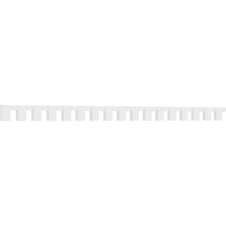 Ekena Millwork Fayetteville Architectural Grade PVC Dentil Block Trim, 4"H x 1"P x 90 5/8"L DENP04FAY02